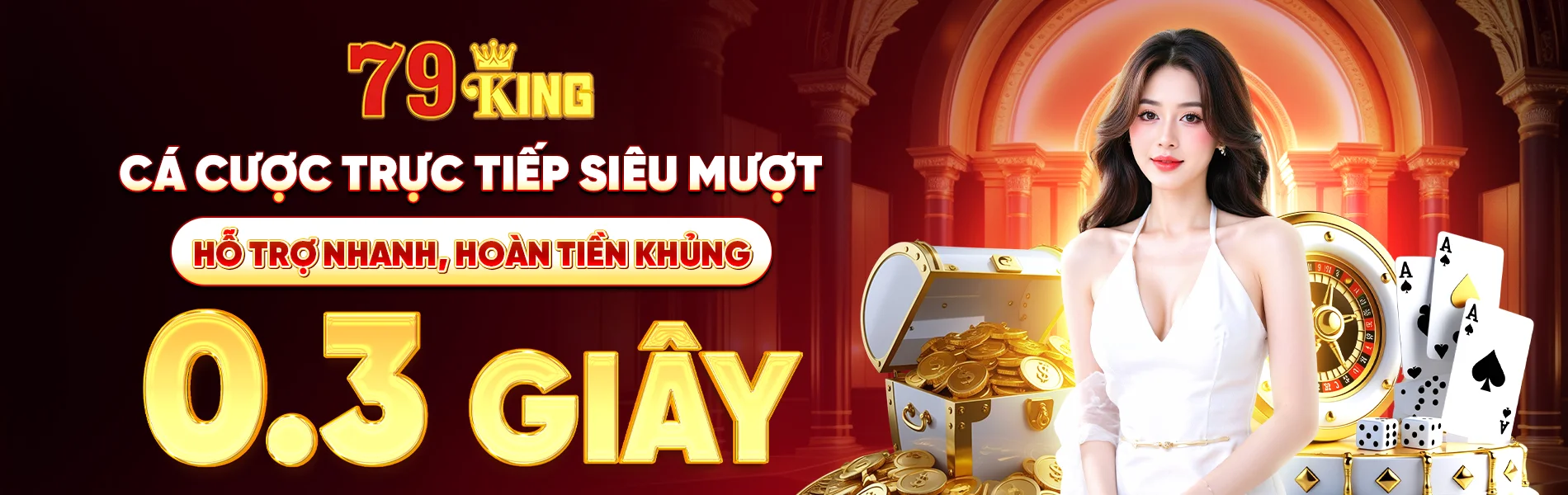 Banner giới thiệu 79King về casino, slot, bắn cá và giải trí trực tuyến
